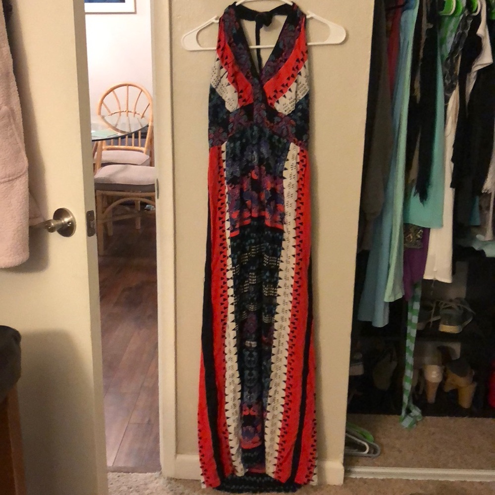 Patterned maxi dress